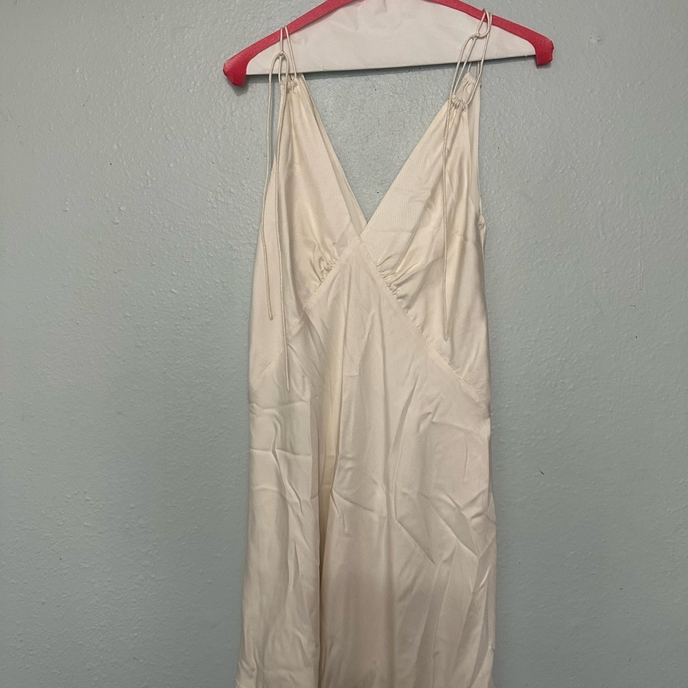 See By Chloe Asymmetrical Cream Dress